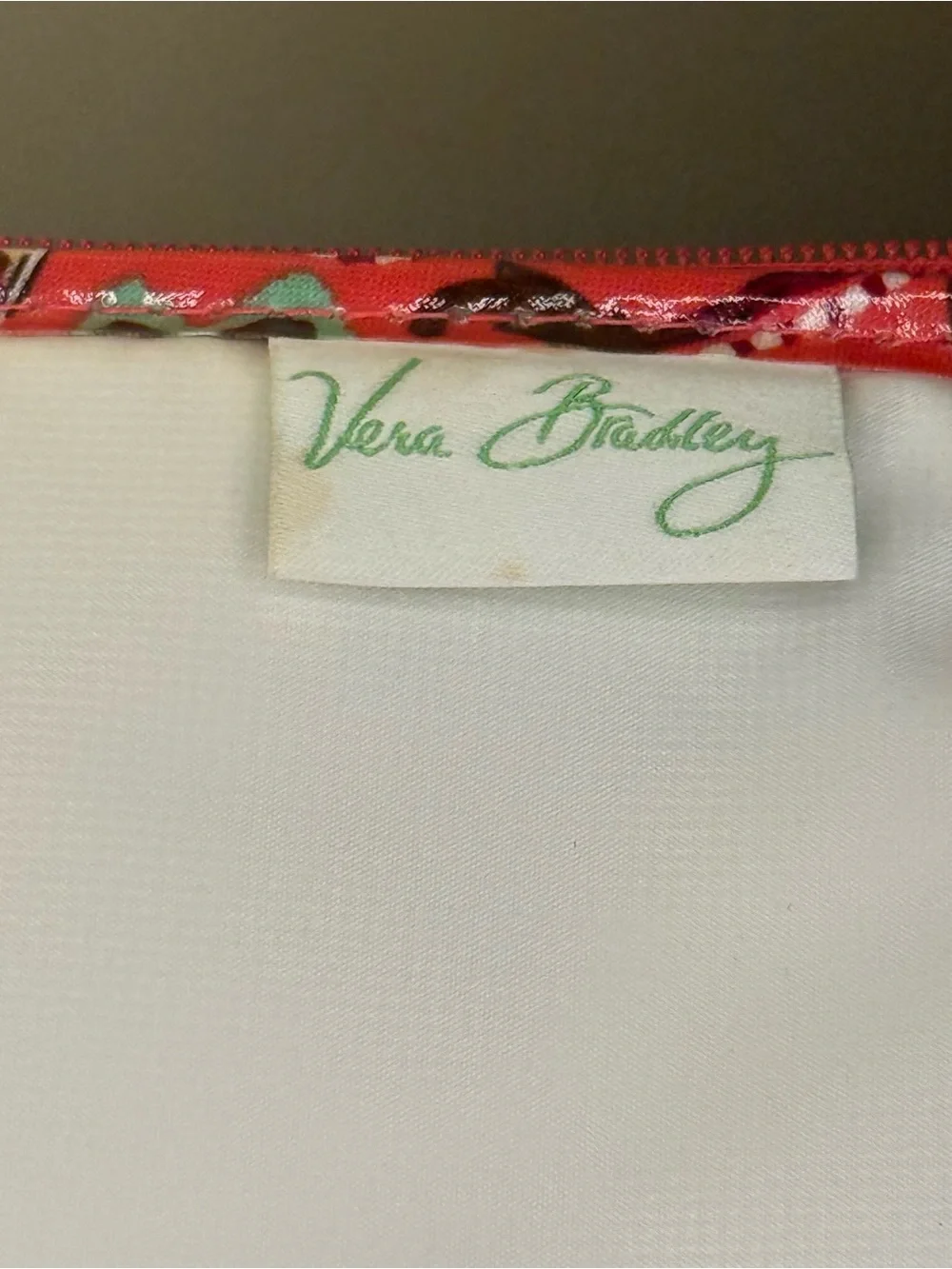 Vera Bradley Call Me Coral Mini Cooler Insulated Lunch Bag Vinyl Retired Pattern